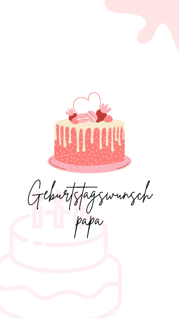 Geburtstagswunsch papa