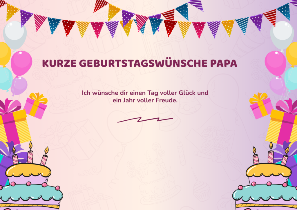 Kurze Geburtstagswünsche Papa